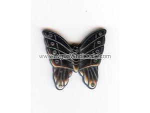 Hematite Charms  Butterfly